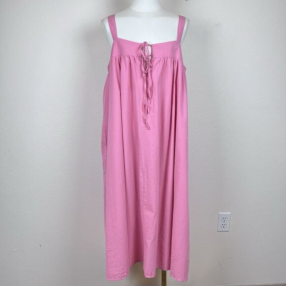 Stitch Drop Dresses & Skirts - Stitch Drop Dress Womens Extra Large Swing Midi Sundress Bohemian Beach Pink